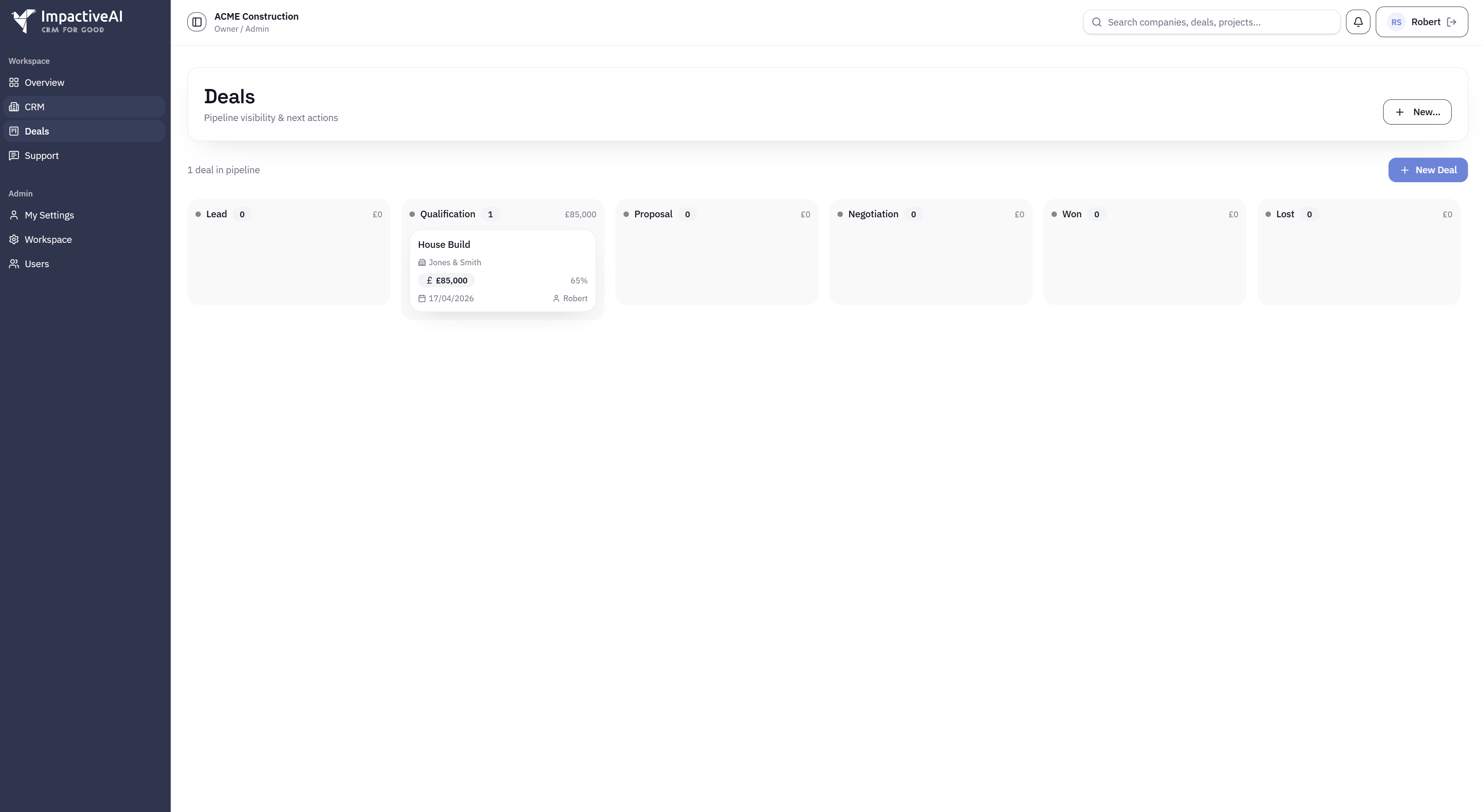 Pipelines & Kanban screenshot